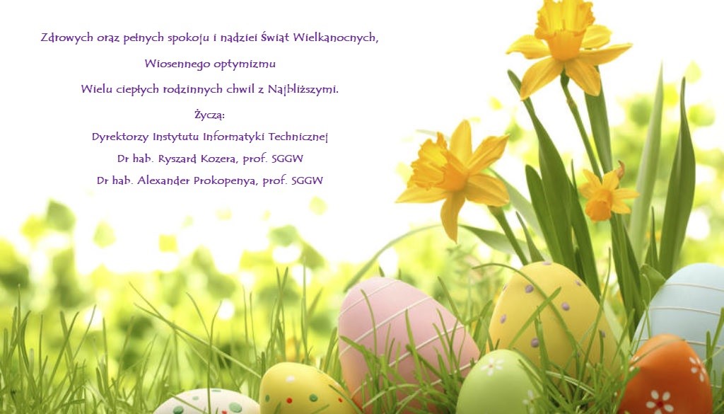 Zdrowych oraz pełnych spokoju i nadziei Świąt Wielkanocnych!